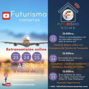 agenda del evento de turismo en canarias, futurismo home